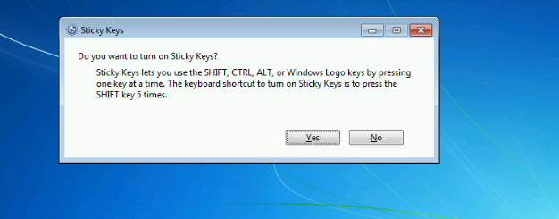 sethc.exe sticky program