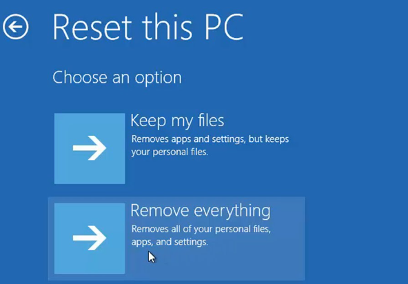 Windows Reset this PC
