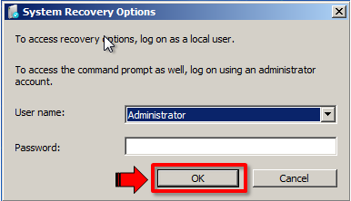 windows 7 factory reset without password