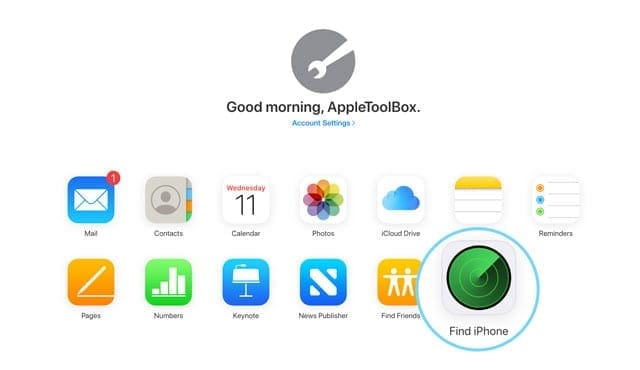 How to configure Find My iPhone: iCloud - Apple Toolbox
