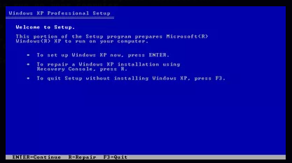 Windows XP Repair Install