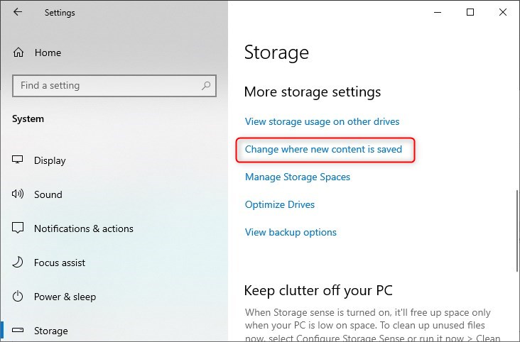 Move user folders to a different drive