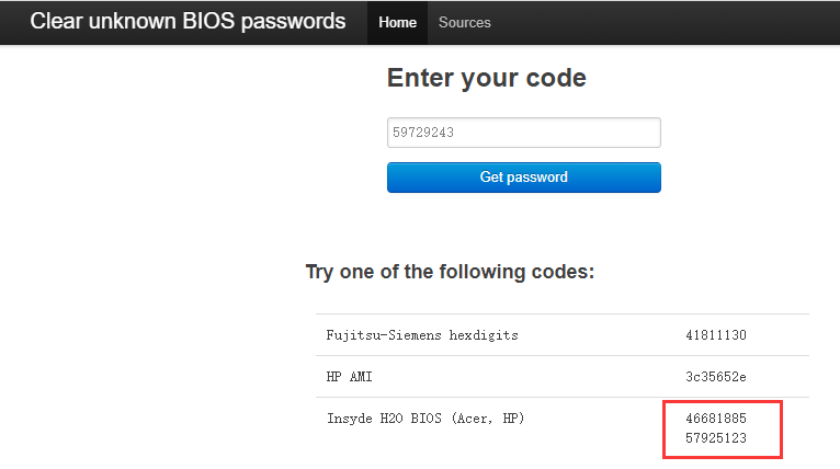 Calculate the master password hash in bios-pw.org