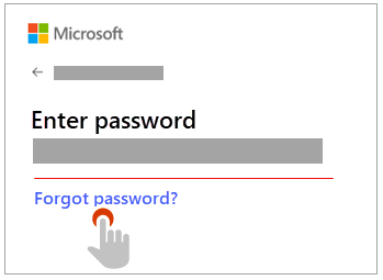 reset Microsoft Account password