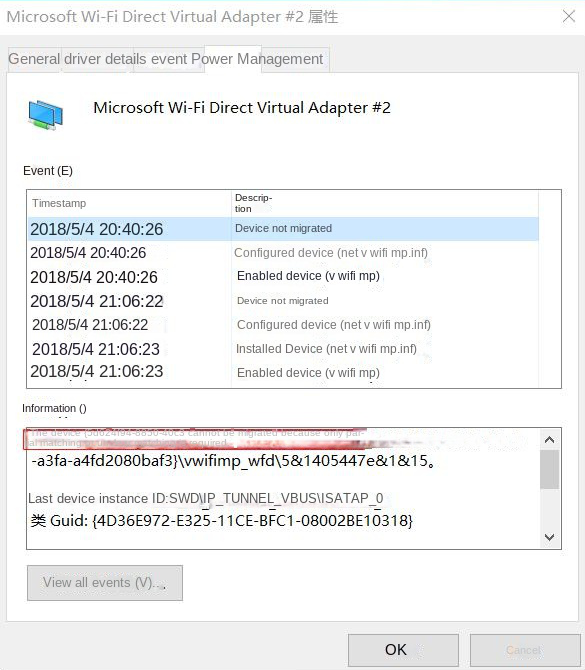 Solution for "Device was not migrated due to partial or ambiguous match