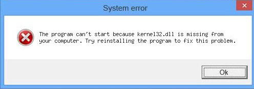 kernel32.dll is missing from your computer