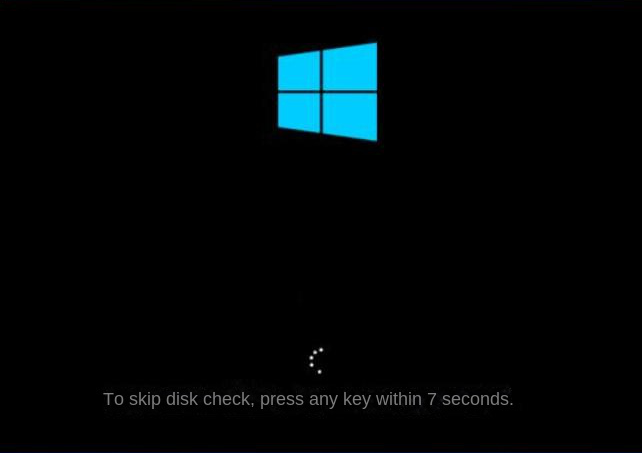 skip disk check