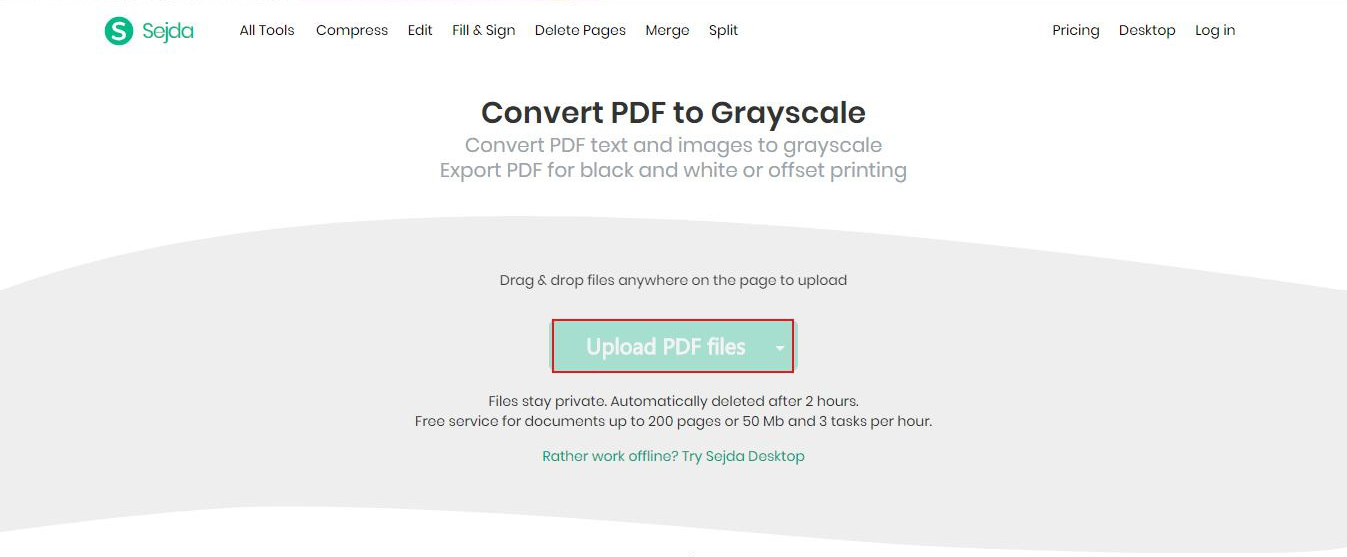 upload PDF file