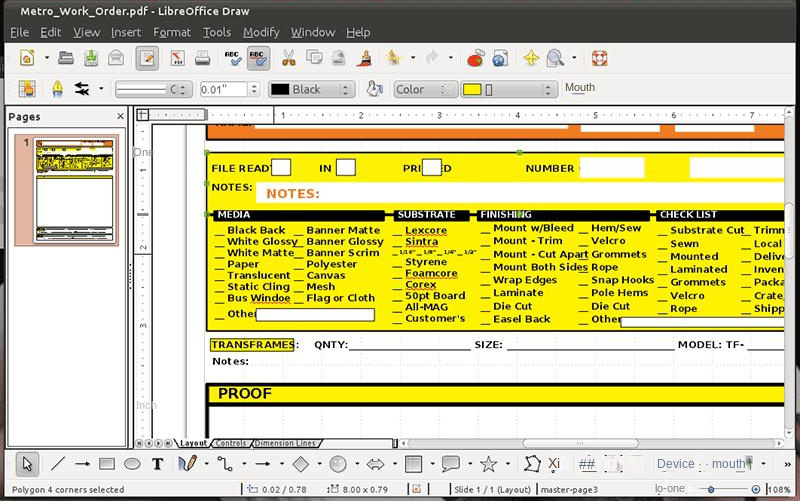 LibreOffice Draw PDF software