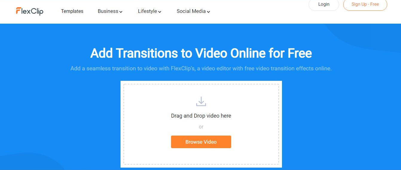 FlexClip online video editing tool