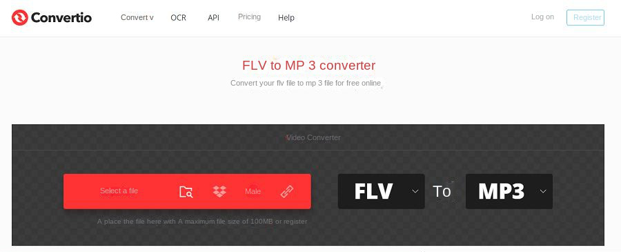 Convertio online conversion flv