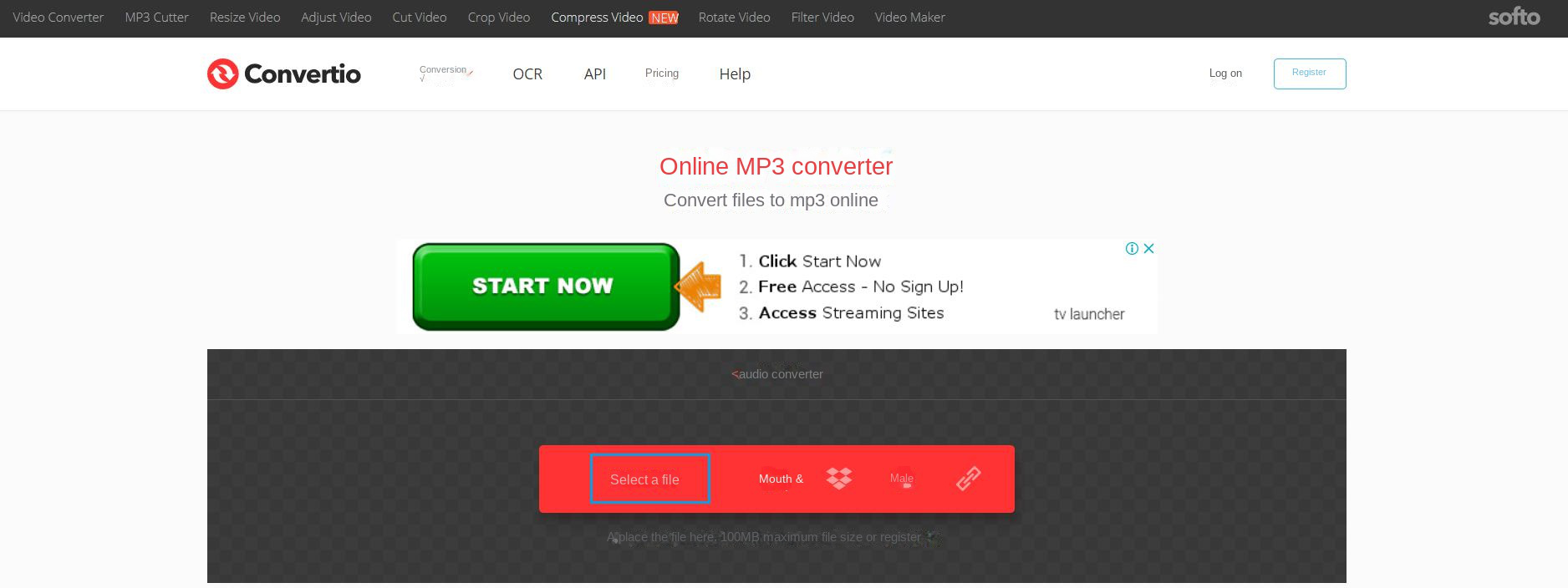Convertio online format conversion tool