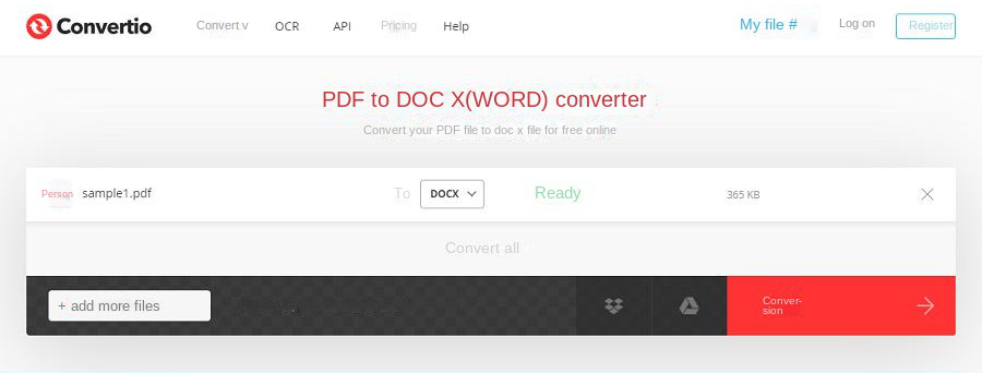Convert PDF files online