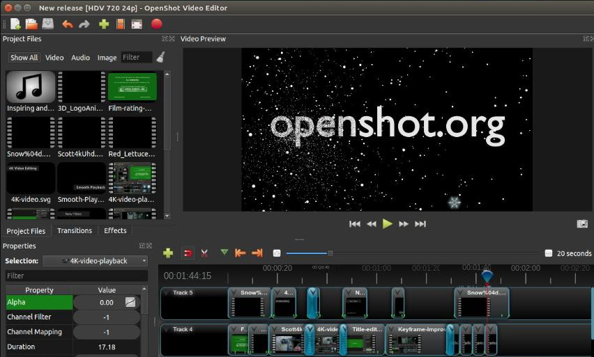 OpenShot software