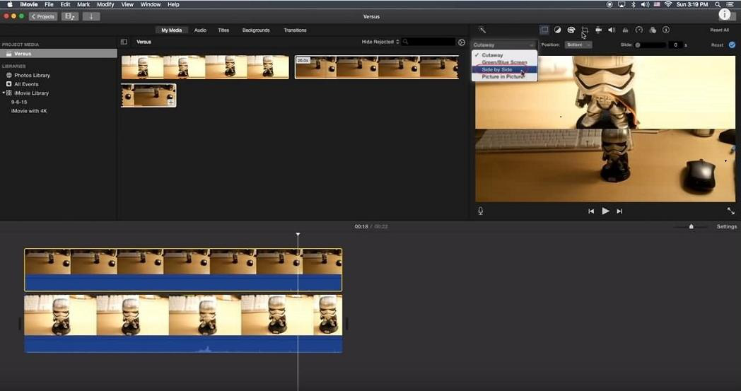 Select video overlay options