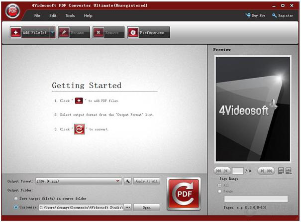 4Videosoft PDF Converter Ultimate software