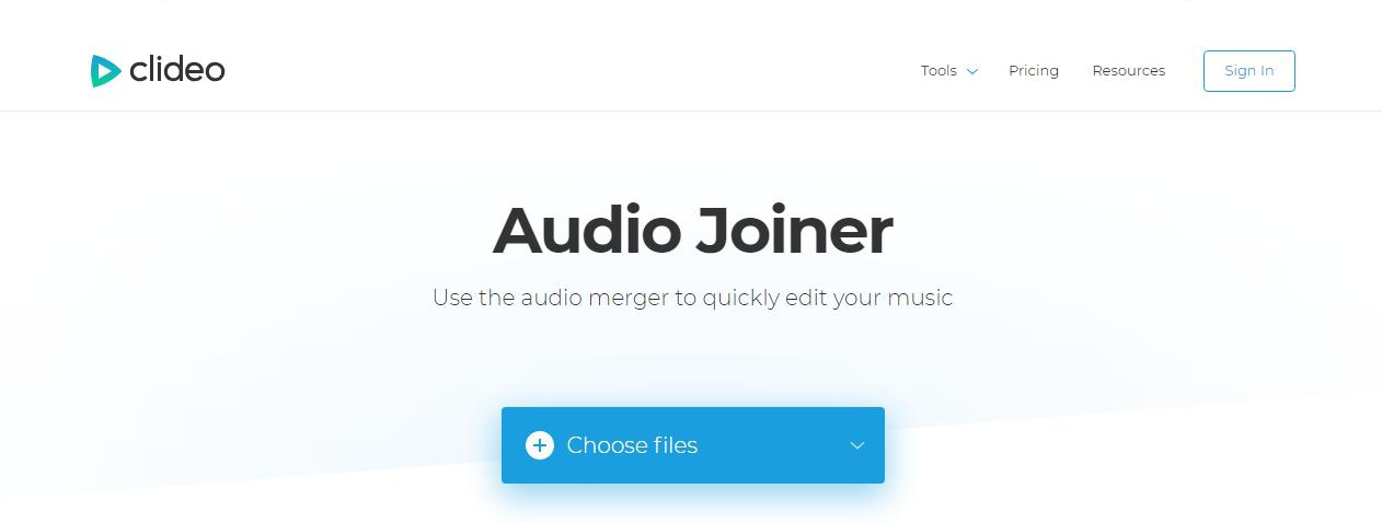 Clideo online audio editing tool