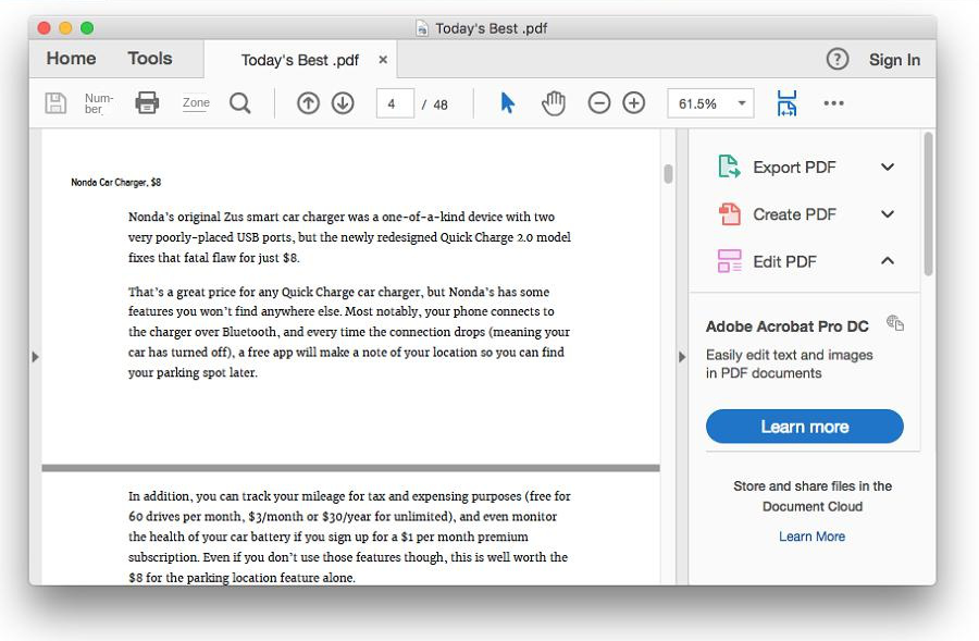 PDF editor for Mac