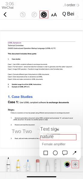 iPhone Signature PDF