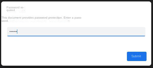 Enter PDF password
