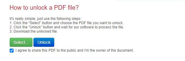 Decrypt PDF files online
