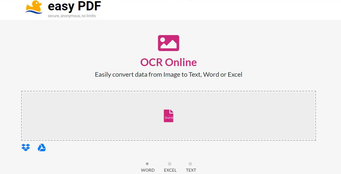 easy PDF online format conversion tool