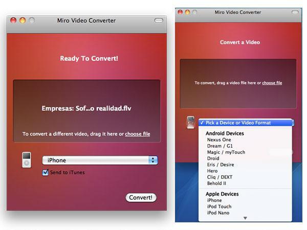 Miro Video Converter software
