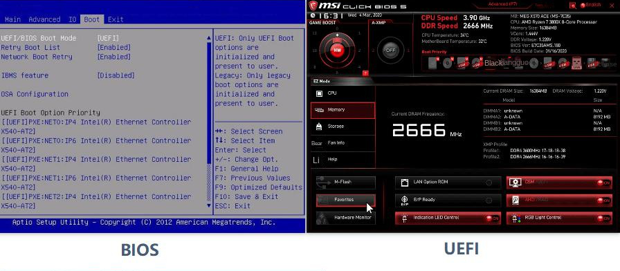 UEFI and BIOS