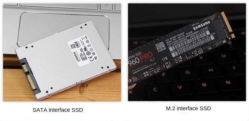 SSDs with different interfaces