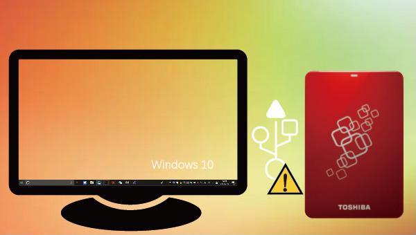 toshiba external hard drive not showing up