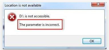 Incorrect parameter prompt