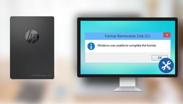 cant format hard drive