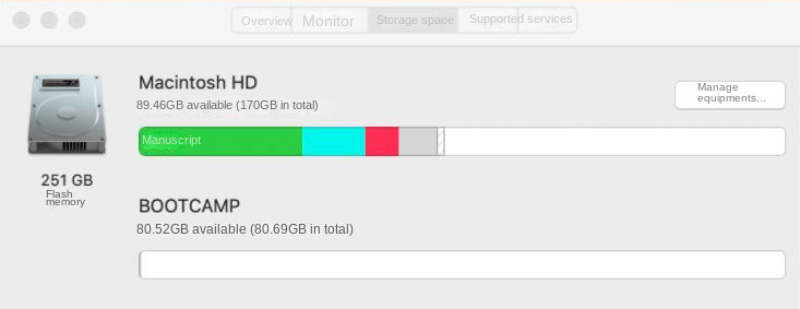 mac partitions cannot be merged