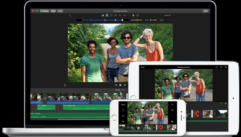iMovie video editing software