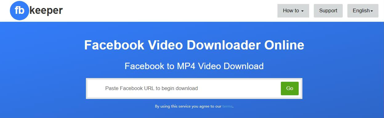 FBKeeper online video download tool