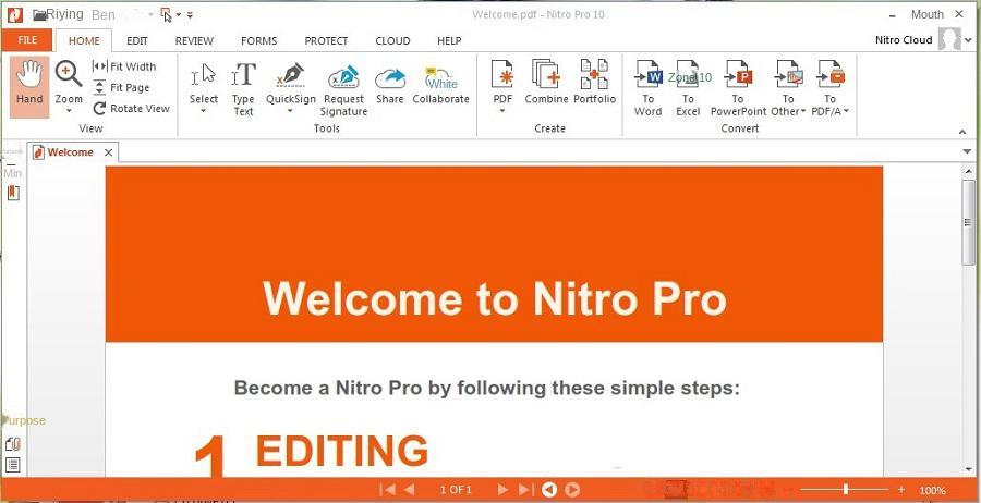 Nitro PDF Converter