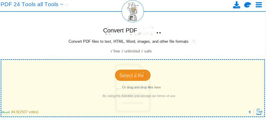 PDF24 online conversion