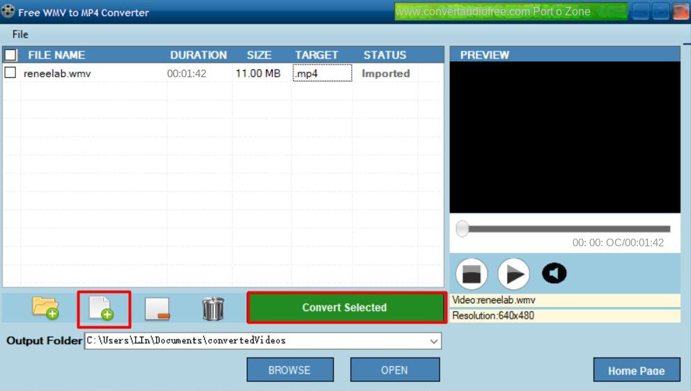 Interface for software conversion