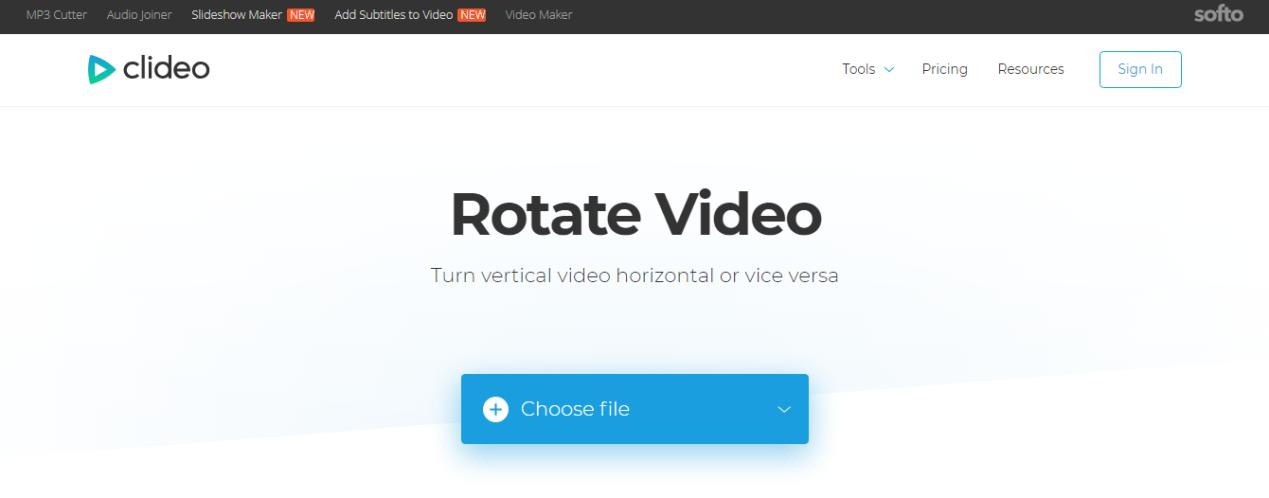 clideo online video editing tool interface