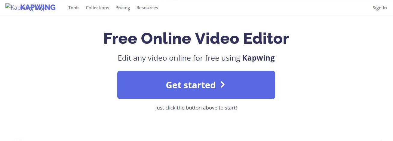 kapwing online video editing tool