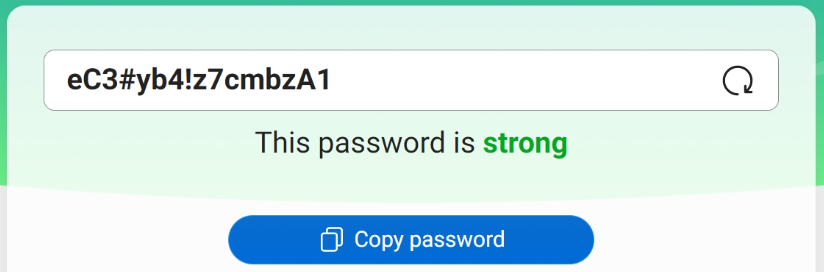 generate strong and unique passwords