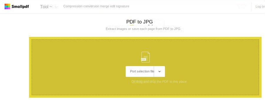 Extract PDF images online