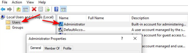 Windows Vista administrator password