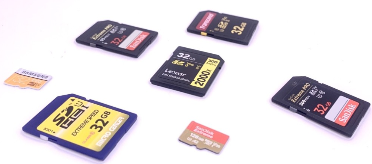 Various SD cards