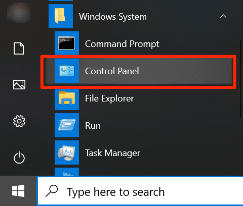 Open Control Panel In Windows 10