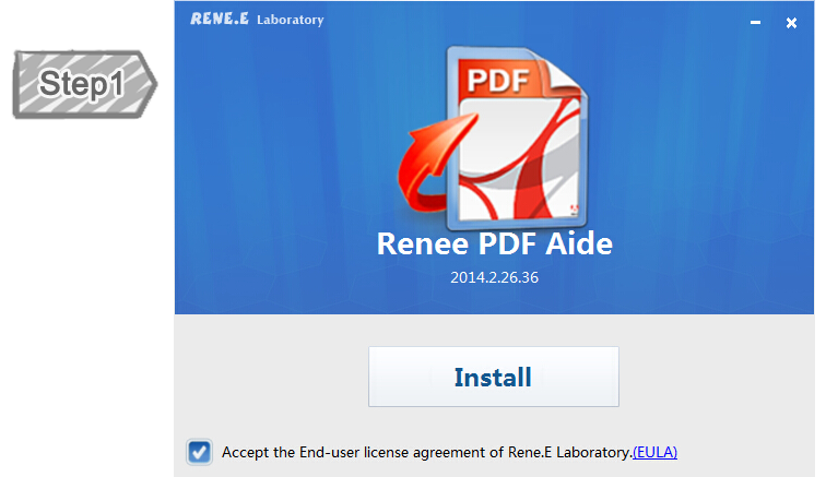 Installing Renee PDF Aide