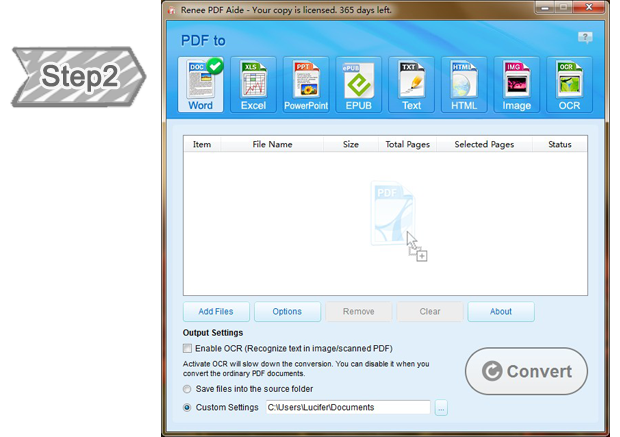 main interface of Renee PDF Aide