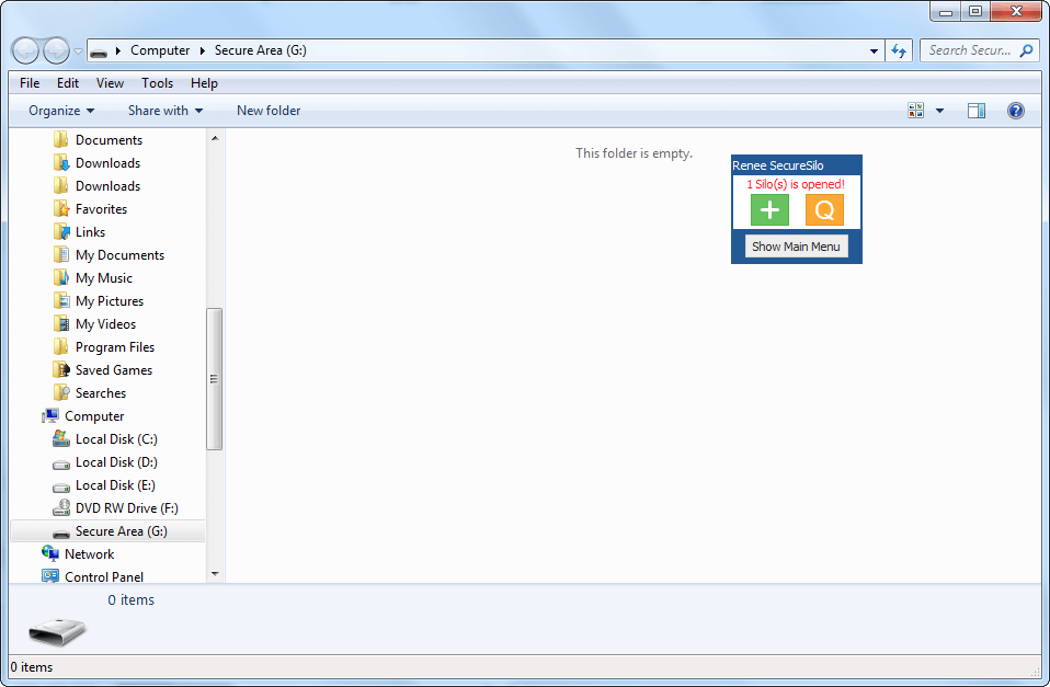 save file in the virtual encrypted diks