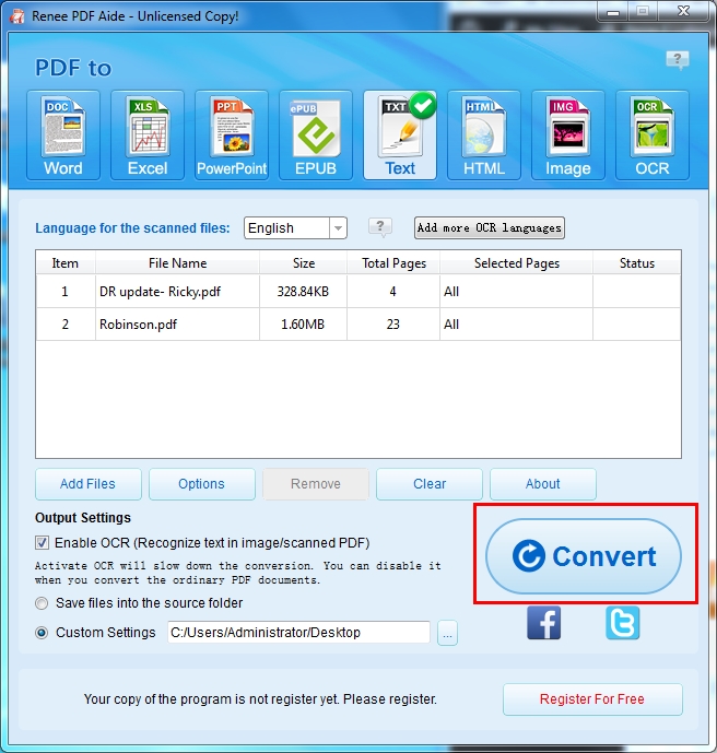 convert scanned pdf to epub