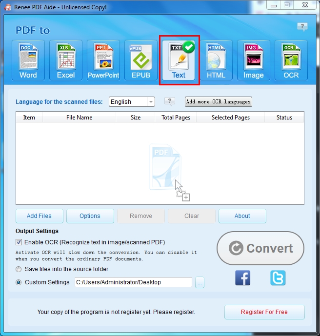 Free OCR Converter: Converts Scanned PDF to Word/Picture to Text - Rene